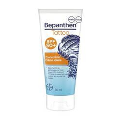 Bepanthen Tattoo, krem z filtrem SPF 50+, do skóry wytatuowanej, 50 ml, data wazności 03.26