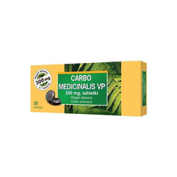 CARBO MEDICINALIS 300MG 20TABLETEK