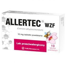 Allertec WZF 10 mg 10 tabletek
