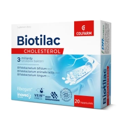 COLFARM Biotilac CHOLESTEROL 20KAPSUŁEK, data ważności 28.02.26