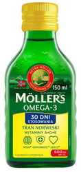 Moller's Tran norweski, smak cytrynowy, 150 ml