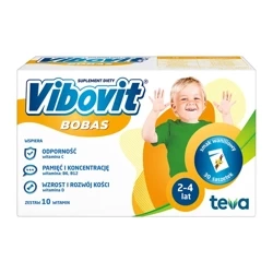 Vibovit Bobas, smak waniliowy, 30 saszetek