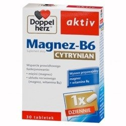 DOPPELHERZ AKTIV MAGNEZ-B6 CYTRYNIAN 30 TABLETEK