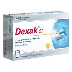 Dexak SL 25 mg 20 saszetek