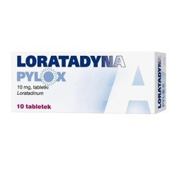 Loratadyna Pylox 10 mg 10 tabletek