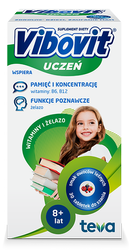 Vibovit Uczeń, Witaminy + Żelazo, 30 tabletek do ssania