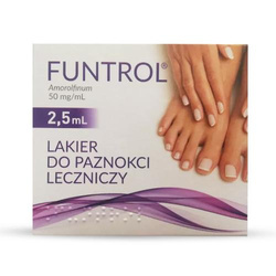 Funtrol 50 mg/ml, lakier do paznokci leczniczy, na grzybicę, 2,5 ml