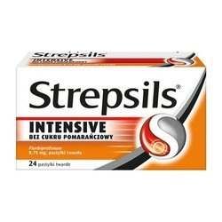 Strepsils Intensive bez cukru 24 pastylki do ssania