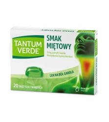 Tantum Verde, smak miętowy, 20 pastylek do ssania