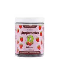 Noble Health VitaGummies Vitamin D, żelki truskawkowe, 60 sztuk