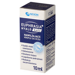 Euphrasia Hyalo 0,4%, nawilżające krople do oczu, 10 ml (Nexon)