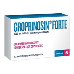 Groprinosin Forte 1000 mg 10 tabletek