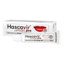 Hascovir Lipożel Pro, na opryszczkę, 3 g