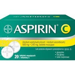 Aspirin C 20 tabletek musujących