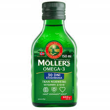 Moller's Omega-3 Tran norweski, smak naturalny, 150 ml