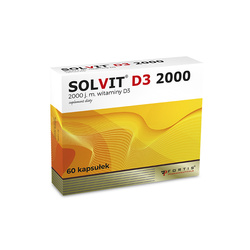 Solvit D3 2000, witamina D3, 60 kapsulek