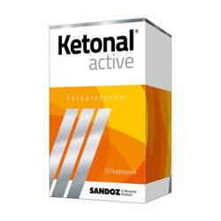 Ketonal Active 50 mg 10 kapsułek