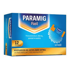 Paramig Fast 500 mg. paracetamol, granulat w saszetce, 12 sztuk