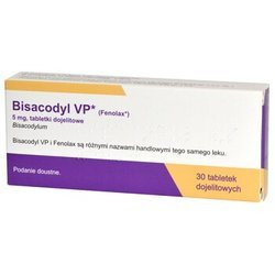 Bisacodyl 5 mg 30 tabletek (import)