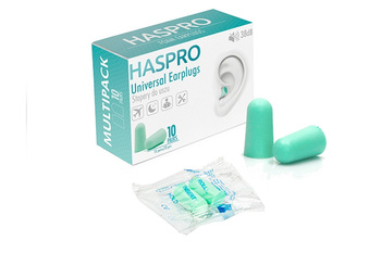 Haspro Universal Multi10, stopery do uszu, 10 par (kolor miętowy)