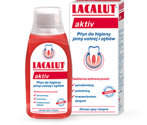 Lacalut Aktiv, płyn do płukania jamy ustnej, 300 ml