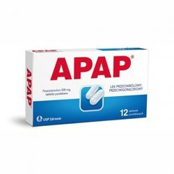 Apap 500 mg 12 tabletek