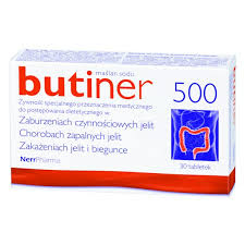 Butiner 500, maślan sodu, 30 tabletek