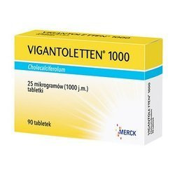 VIGANTOLETTEN 1000J.M. 90 TABLETEK Z WITAMINĄ D