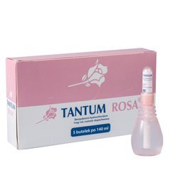 Tantum Rosa, roztwór dopochwowy, 5 butelek a 140 ml