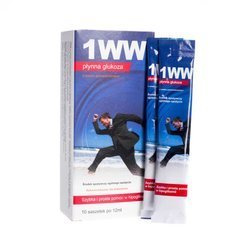 PŁYNNA GLUKOZA 1WW, SMAK POMARAŃCZOWY 10 SASZETEK, data wazności 01.26