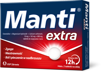 MANTI EXTRA 12TABLETEK DO ROZGRYZANIA I ŻUCIA