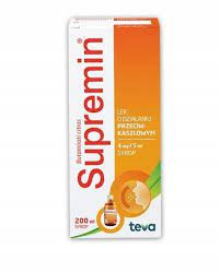 Supremin 4mg/5ml, syrop na suchy kaszel, 200 ml