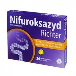 NIFUROKSAZYD RICHTER 100MG 24 TABLETKI