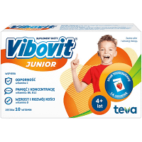 Vibovit Junior, smak truskawkowy, 14 saszetek