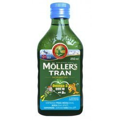 Moller's Tran norweski, smak owocowy, 250 ml