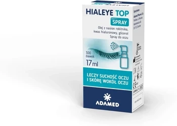 HIALEYE TOP SPRAY, na suchość oczu i skóry wokół oczu, 17 ML, data ważności 04.26