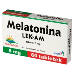 Melatonina LEK-AM 5 mg 60 tabletek