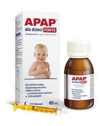 APAP dla dzieci FORTE, smak pomarańczowy, zawiesina doustna, 85 ml