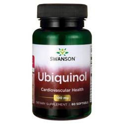 SWANSON UBIQUINOL 100MG, koenzym, 60KAPUŁEK