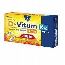 OLEOFARM D-VITUM FORTE 2000J.M. D3+K2 60KAPSUŁEK