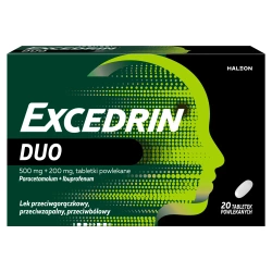 Excedrin DUO, paracetamol + ibuprofen, 20 tabletek