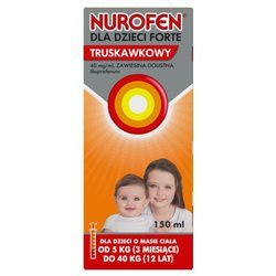 Nurofen Forte, zawiesina, smak truskawkowy, 150 ml