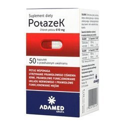 Potazek, potas, 50 kapsułek