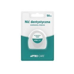 NIĆ DENTYSTYCZNA WOSKOWANA, MIĘTOWA 50M