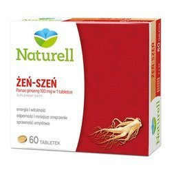 Naturell Żeń-szeń 100 mg 60 tabletek