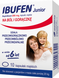 IBUFEN JUNIOR 200MG 10KAPSUŁEK