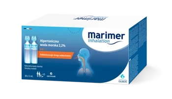 Marimer, hipertoniczna woda morska do inhalacji,30 ampułek