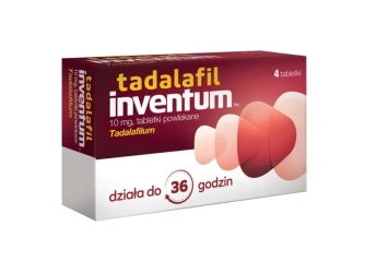 Tadalafil Inventum 10 mg, 4 tabletki