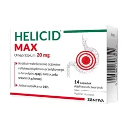 Helicid Max 20 mg 14 kapsułek