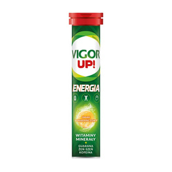 VIGOR UP! ENERGIA 20TABLETEK MUSUJĄCYCH (SMAK POMARAŃCZOWY)